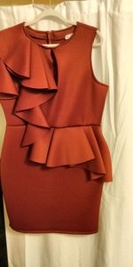 Sleeveless Frill - Ruffle Peplum Dress